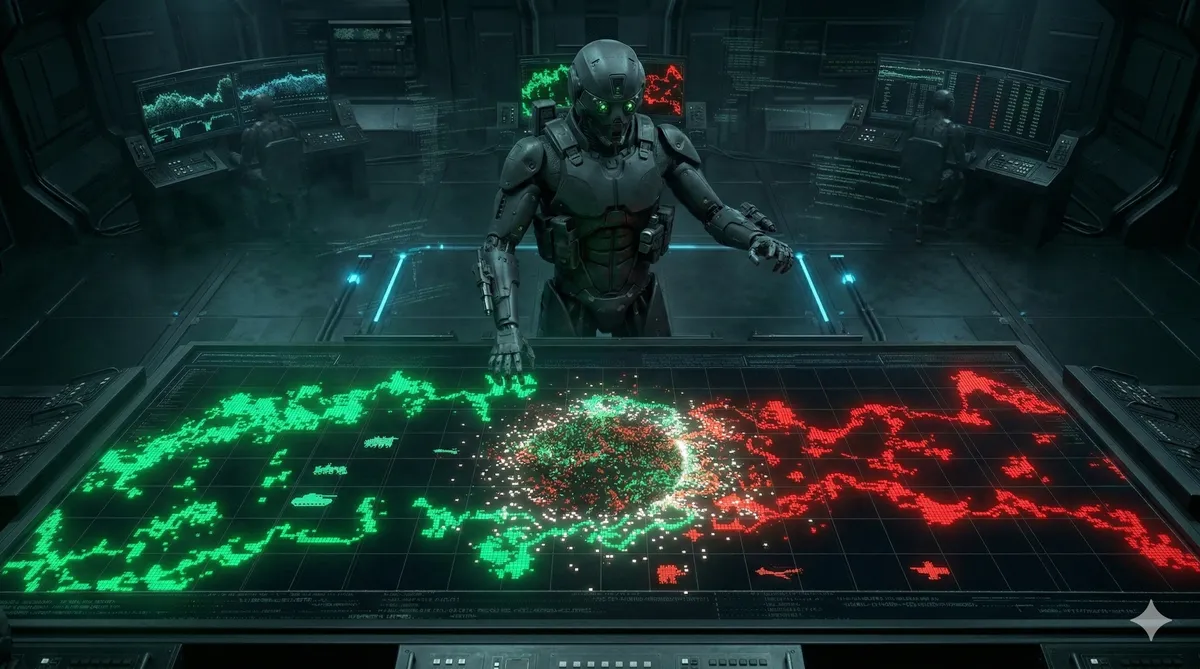 AI agent at tactical command display